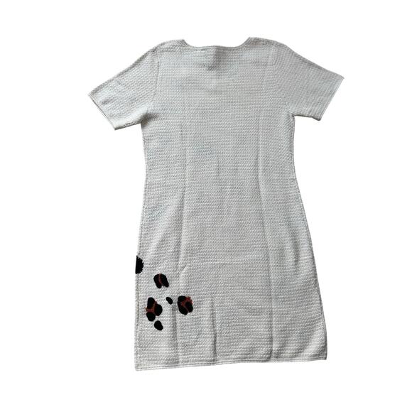 Michael Simon Short Sleeve Sweater Dress, Size Medium, NWT, Leopard Print - Picture 2 of 10